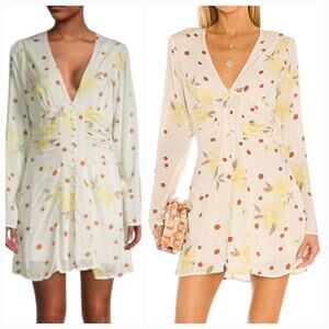 Free People Date Night Mini Dress Sunshine Combo Size Medium